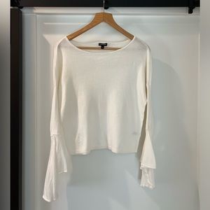 Express bell sleeve lightweight sweater